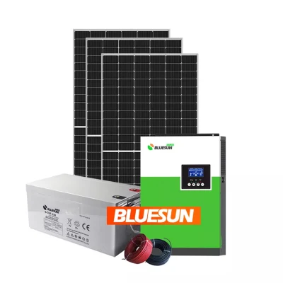  Adaptado de la cuadrícula completa del Sistema Solar Sistema Solar Sol Azul 5kVA 5 kilovatios conjunto Panel solar de 5000W Sistema