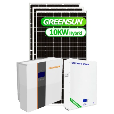  Sistema solar híbrido de calidad superior para uso doméstico/comercial de 5kw 8kw 10kw 20kw en red/on-off con certificación CE/TUV/UL.