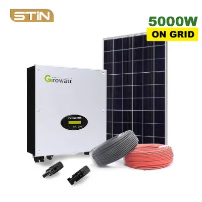  La estación de energía fotovoltaica de 5kw de potencia del Sistema Solar Planta