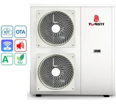  Fabricante 8kW 12kw portátil Split Type WiFi R32 ERP Air Para agua bomba de calor sistema Solar Bombas de calor Piscina Calor