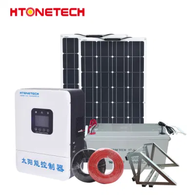  10kw Htonetech fuera de la Red del Sistema Solar Precio Kit de fabricación China de 10kw a 15 kw a 20kw 57kw Comercial Industrial Sistema de Energía Solar con 12V 40W panel solar