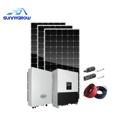  3kw 5kw de 10kw de 8kw a 15 kw de energía solar Popular sistema modelo de sistema para casa con batería de litio y paneles solares