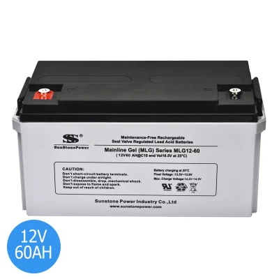  12V 60AH batería recargable de almacenamiento solar de gel de plomo Energía Solar sistema Solar fuera de la red Solar