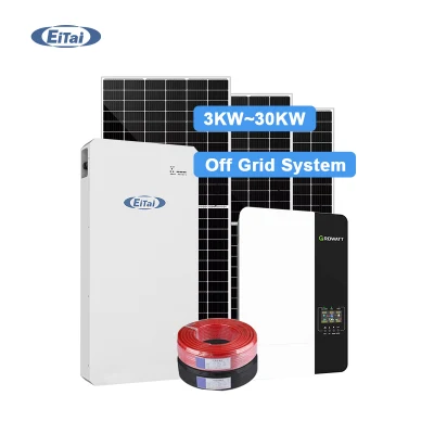  Eitai Offgrid Inverter 30kW instalación del sistema Solar PV almacenamiento de la casa Sistema