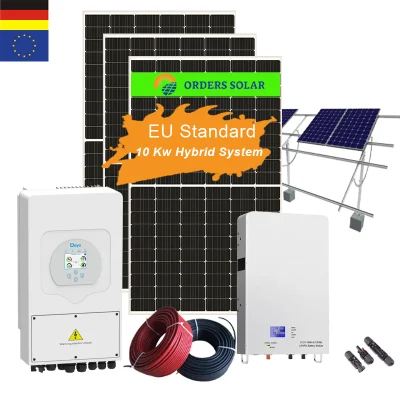  Montaje del sistema solar de 5kw 6kw 7kw 8kw 10kw 12kw a 15kw Panel Solar System Home