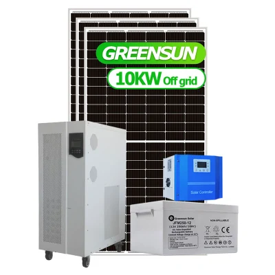  Buen Precio Inicio 5kw fuera de la red completa de 10kw de energía solar generador Inverter completo panel de acondicionador de aire sistema de Energía Solar