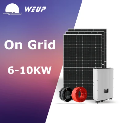  6Kw 7kw 8kW 9kw 10KW Kits solares completos con Alta Paneles solares Quallity en el sistema de energía solar Grid
