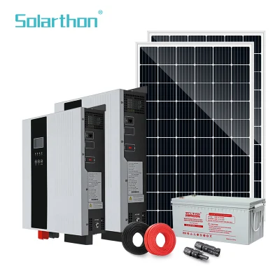 OFF Grid 5000W 7kw Energía de la batería de Micro Solar Híbrido Paneles sistema de inversión Precio para planta doméstica