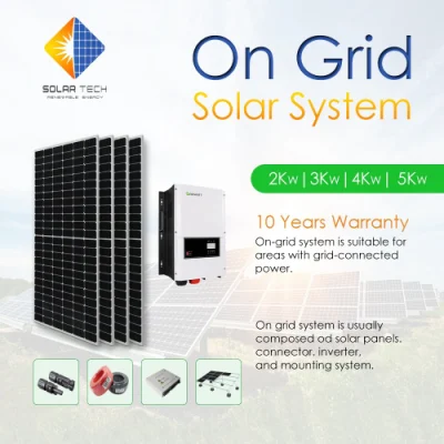  En la red eléctrica del Sistema Solar Híbrido Home Casa La alimentación de 5 kw 10kw a 15 kw de energía solar Los sistemas fotovoltaicos Stoarge precio con el inversor solar