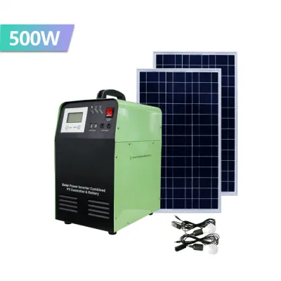  Uso en el hogar 500W Generador Solar con AC y DC Ouput Sistemas de energía solar de onda sinusoidal pura