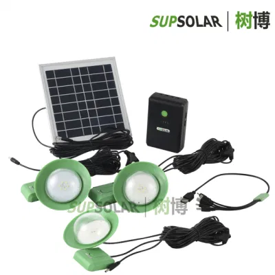  Recargable de la zona rural de la Energía Solar iluminación LED Kits de inicio