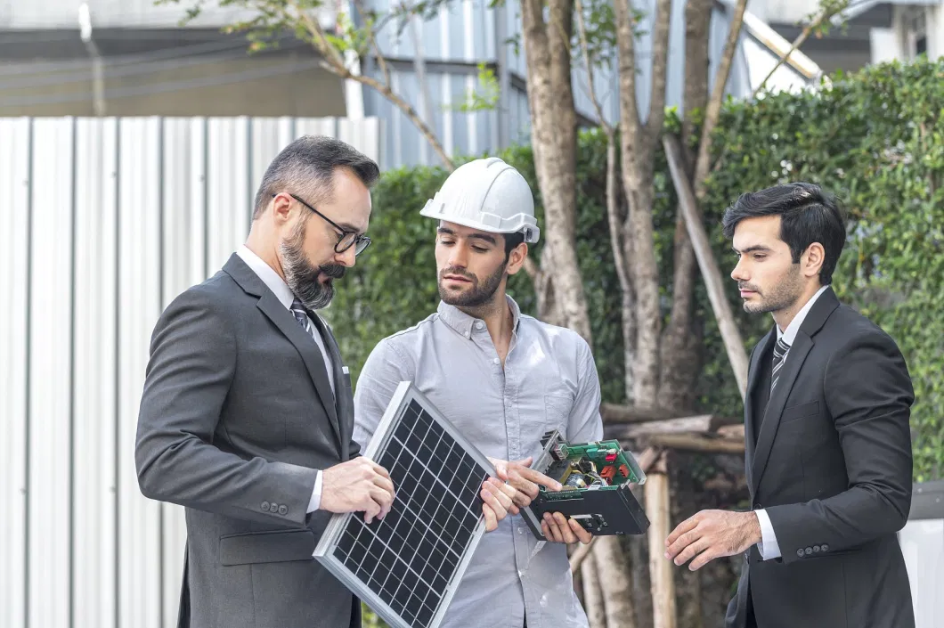 Solar System Rooftop Photovoltaic Panel Home Inverter Grid-Connected off-Grid Hybrid Power Station