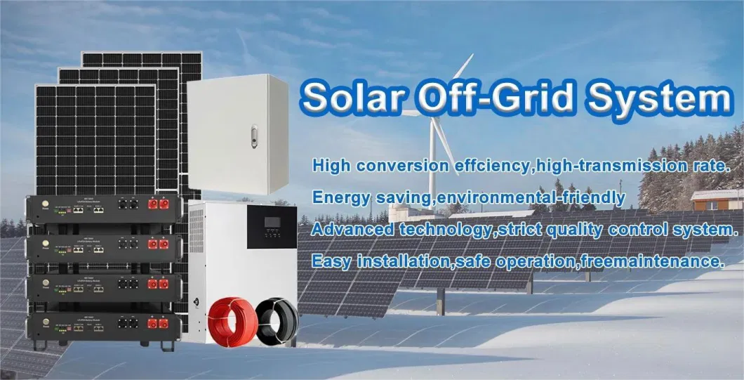 5kw 10kw Energy Storage Station Complete Hybrid PV Power System with 10kwh 20kwh Battery Backup All-in-One 5000W 8000W Home Solar Panel System Kits