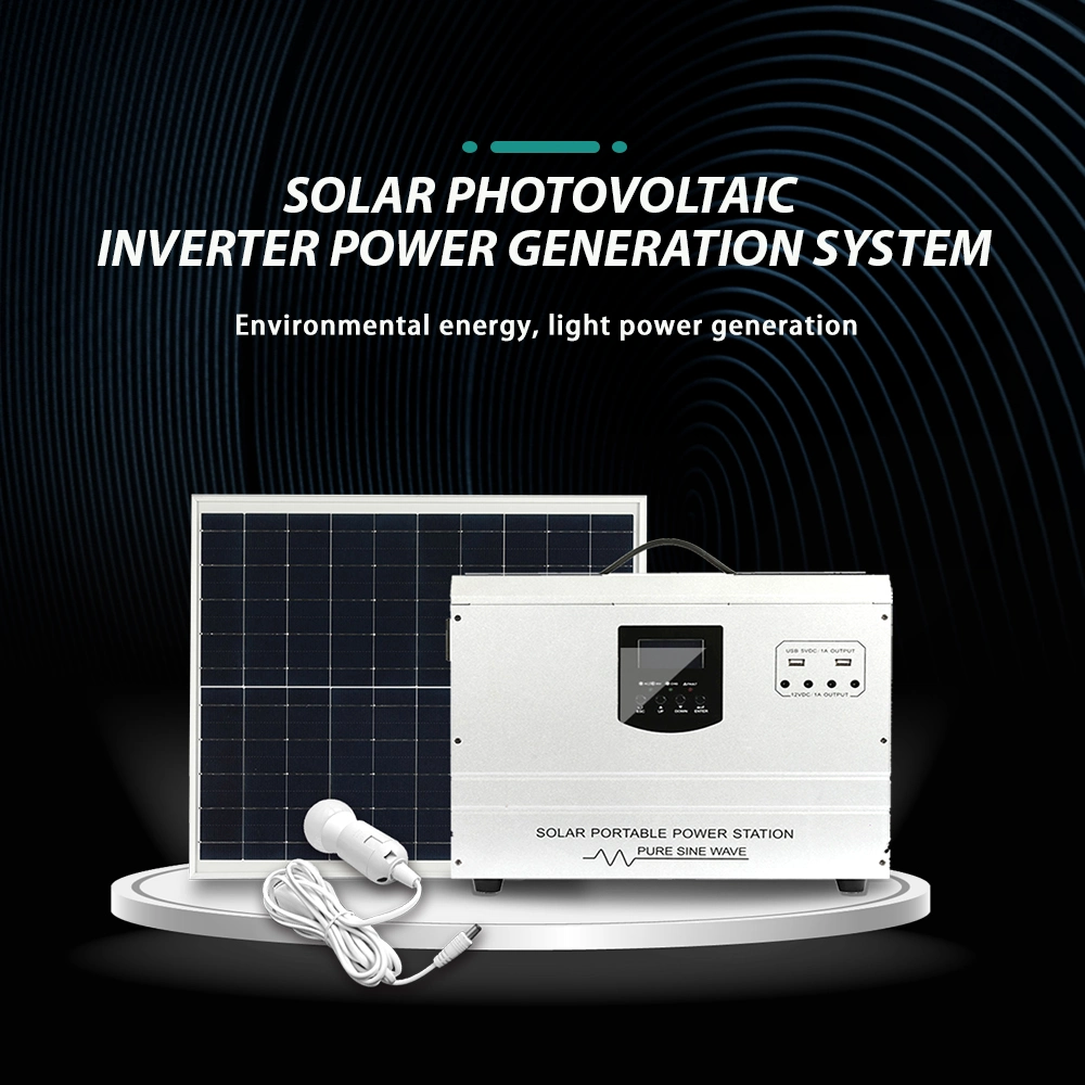 200W/0.2kw/500W/0.5kw/1000W/1kw/1500W/1.5kw/2000W/2kw/3000W/3kw/5000W/5kw PV Power Solar Power System with Kit Solar Panel Solar Family Generation