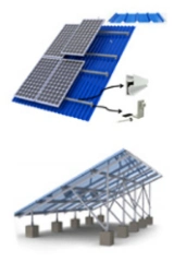Pitched Roof Hyerid Grid 50kw Solar Battery System 50 Kw Solar System