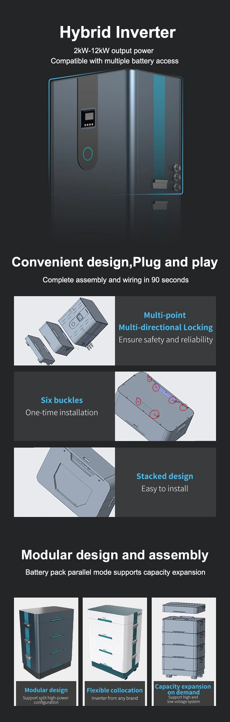 Latest Design Smart Home Solar Power Storage System Cost Bess Solar Storage