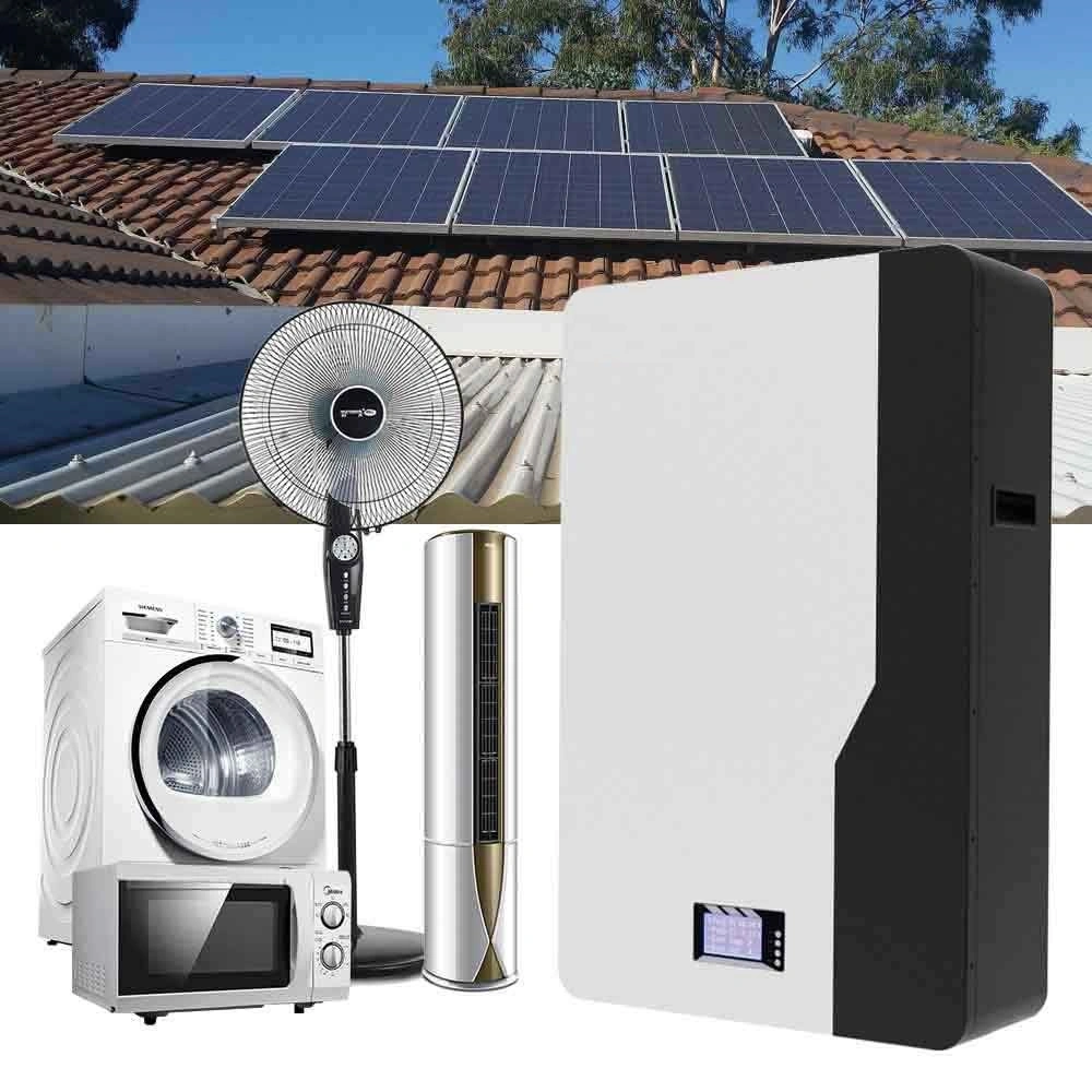 Manufacturer 5kwh 51.2V 100ah Home Battery Energy Storage System Solar Battery Hybrid Inverter Household Power Backup