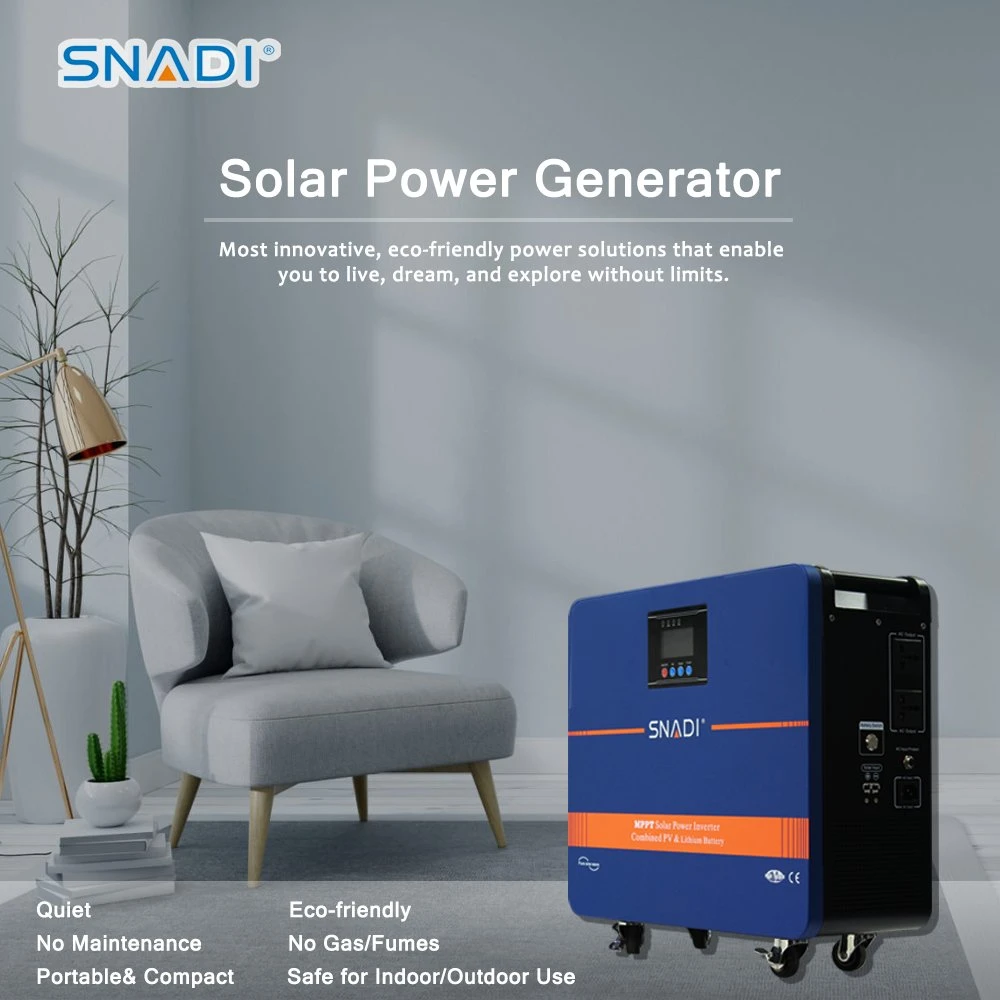 Power Station 1kw 3kw 5kw Solar Portable Generator Panels Energy System Lithium Battery Bank