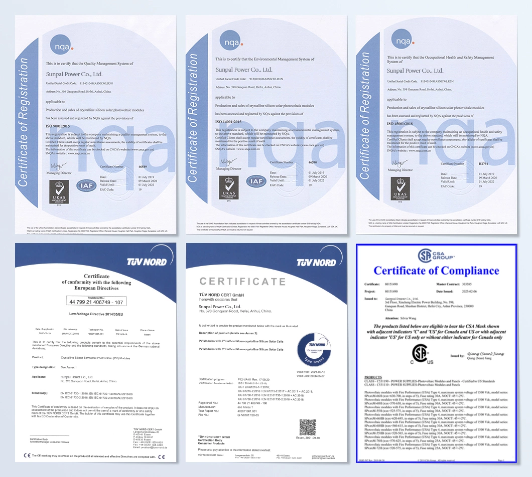 Sunpal 690W 680W 675W 670W 665W 660W Solar Panels for Pumping System