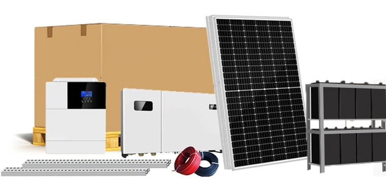 on-Grid Solar System 10kw 30kw Solar Power Solution for Connected Grid