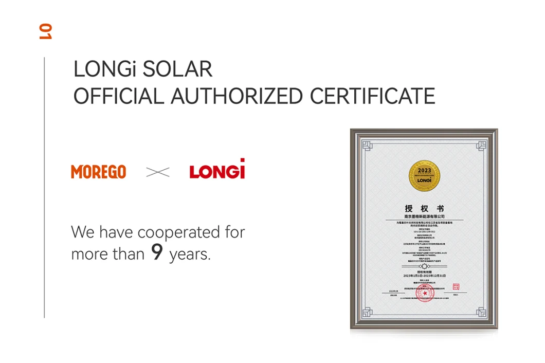 Longi Solar Panel Mono Half Cell 555W 560W 575W 580W 585W 590W PV Module for Solar Power System