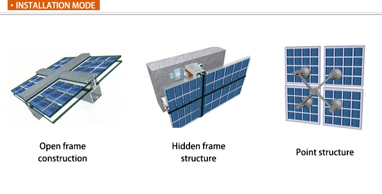 Hanergy Solar Power PV Light Garden Tempered Glass Wall Flat Tile Roof Red Soalr Panel
