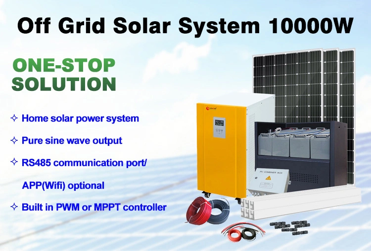10kv 12kw All Complett Set Lithium Battery PV Solar Energy System with Betry