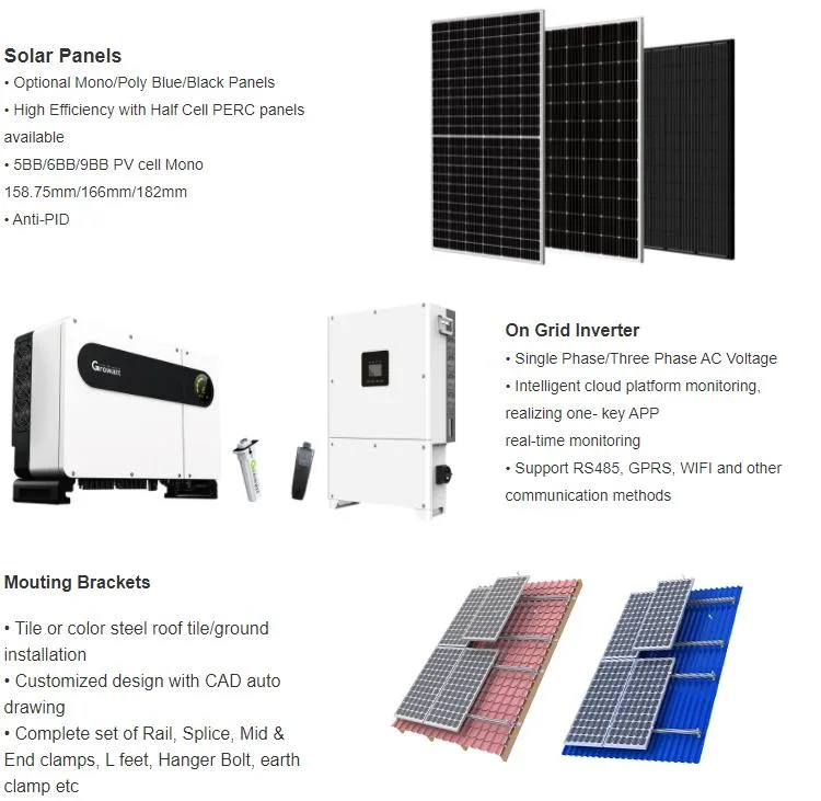 on Grid 2MW Solar System Cheap High Efficiency on Grid Solar System