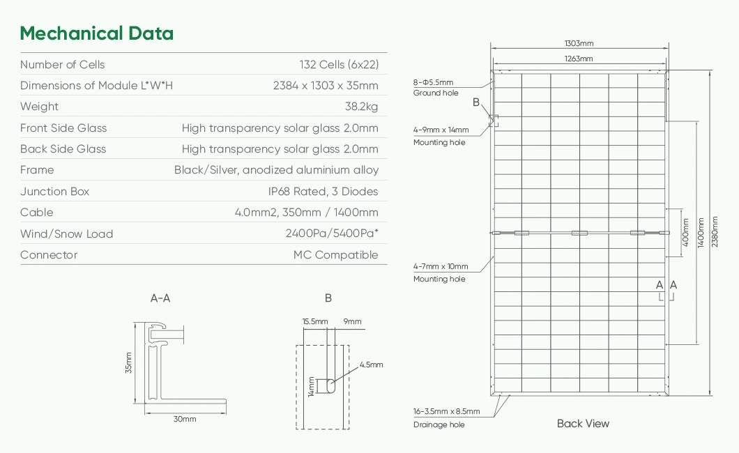 Sunpal 690W 680W 675W 670W 665W 660W Solar Panels for Pumping System