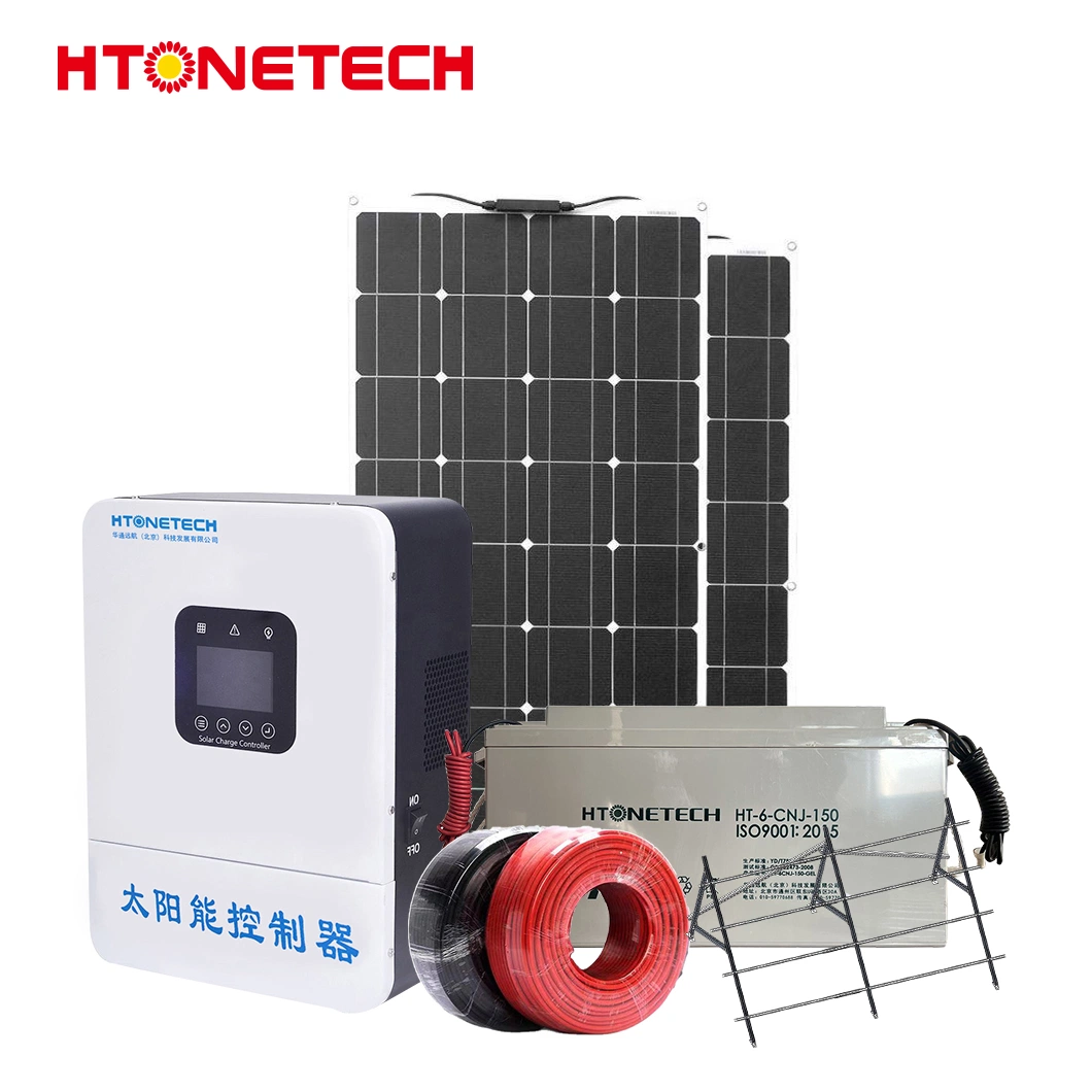 Htonetech off Grid 2kw Solar Power System Factory China 10005W 10kw Home Solar Power System with 48V Hybrid Solar Inverter