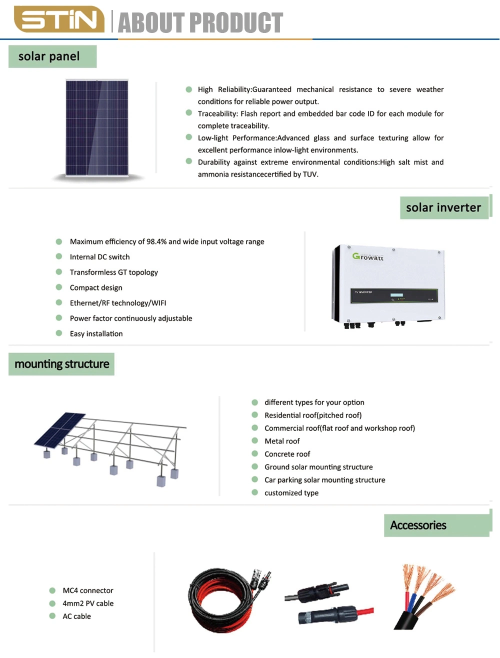 Stin High Quality Solar Panels Solutions