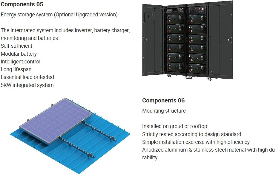 6kw 7kw 8kw Storage Hybrid Solar PV Power Kit with Jasolar Jinko Trinasolar Solar Panel and Top 10 Storage Inverter