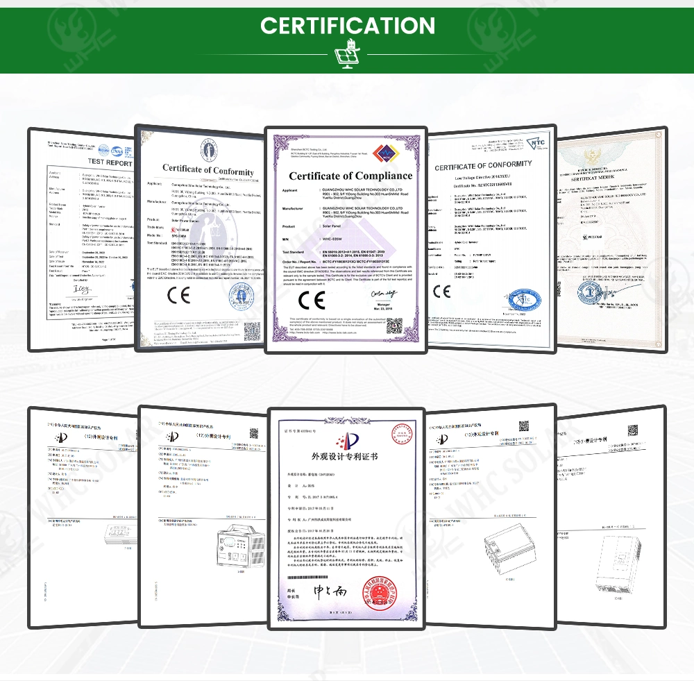 Whc 3/5kVA Factory Price Solar Power Panel PV Home Solar System off Grid Solar System