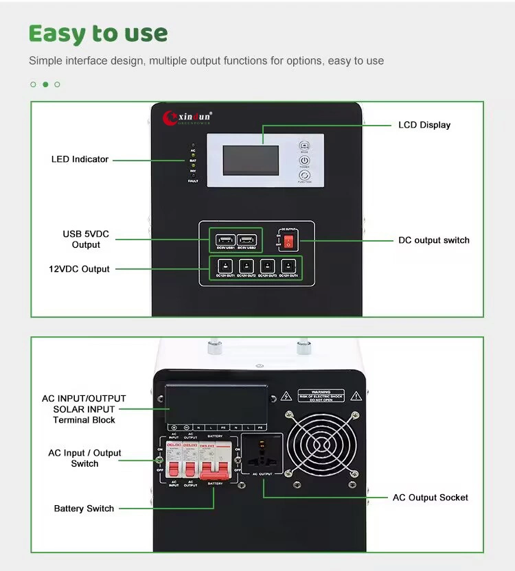 500W Solar Complete Kit Hybrid on Grid / off Gird Photovoltaic Solar Energy System Home Storage Power System