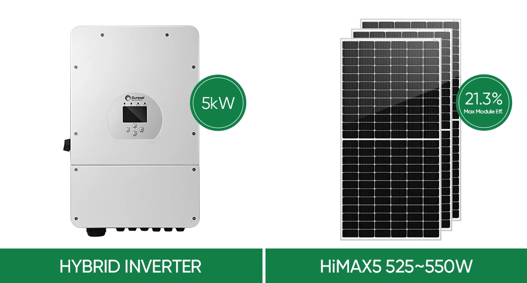 3kw 5kw Home Solar Energy Power System Complete Kit with Lithium Battery