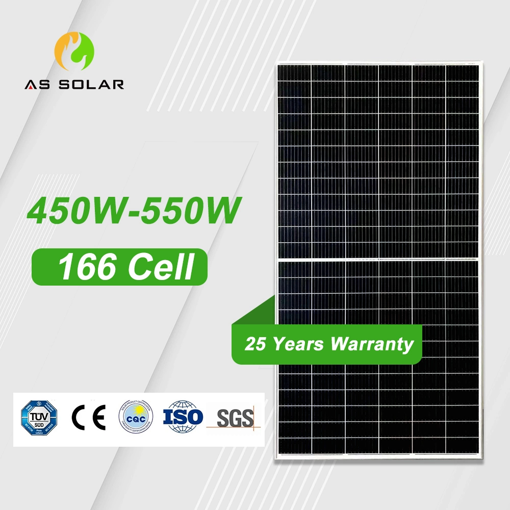 450W 144 Cells Half Cut High Efficiency Top Grade Monocrystalline PV Module Solar System