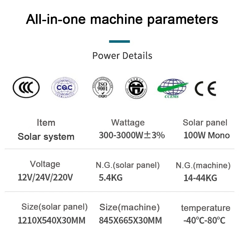 off Grid Solar Storage 0.8kw 1kw 1.5kw 2.5kw 4kw 5kw Commercial Complete Set Power Solar Energy System