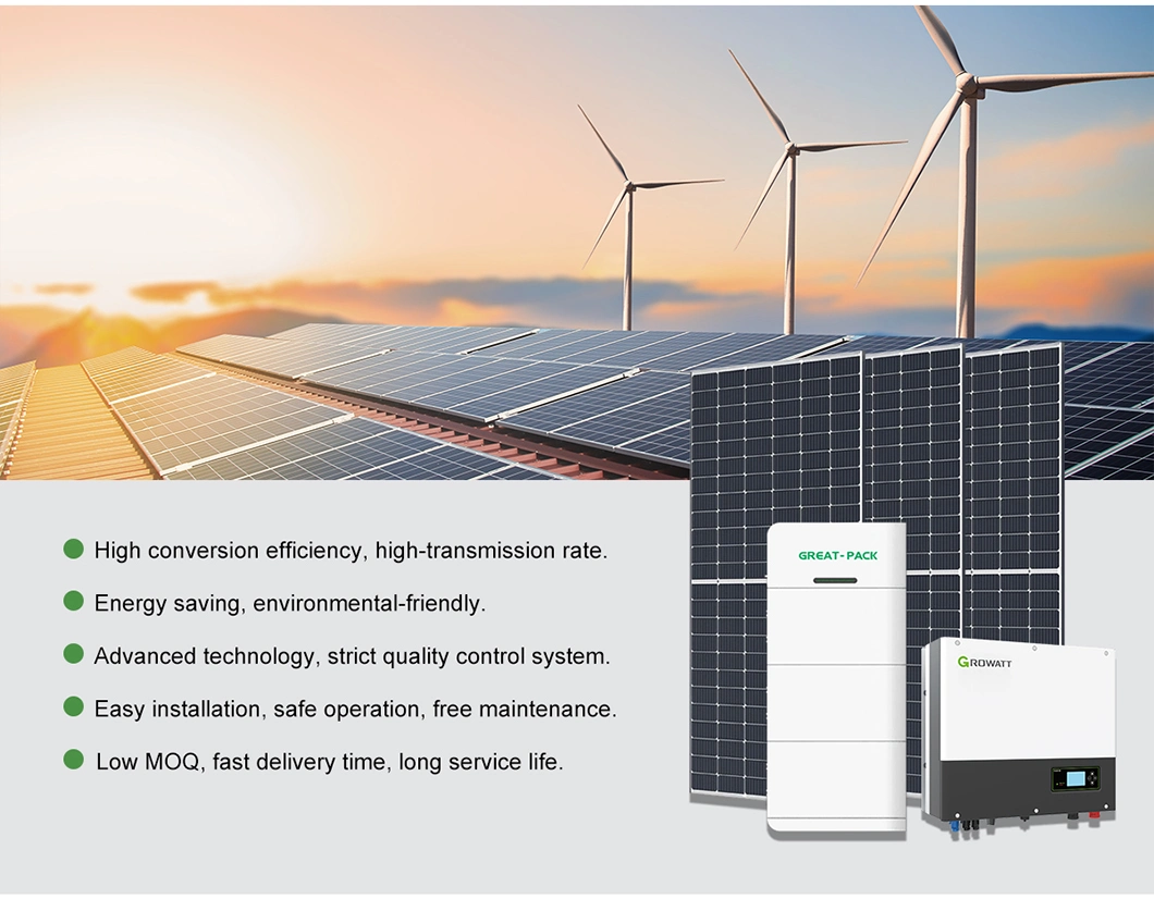 Full Set Solar Energy System Hybrid Home Solar Power System Solar Panel 5kw 10kw 20kw 10kv Solar System 20kw