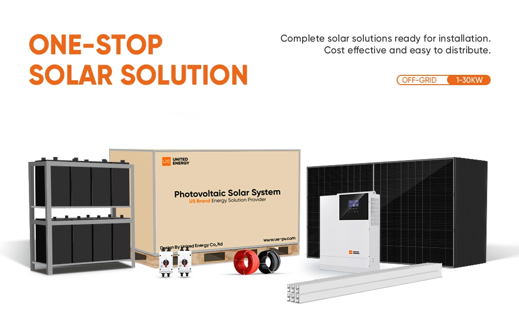 Ue off Grid Solar Photovoltaic System 3kw 5kw 30kw Battery Energy Storage System