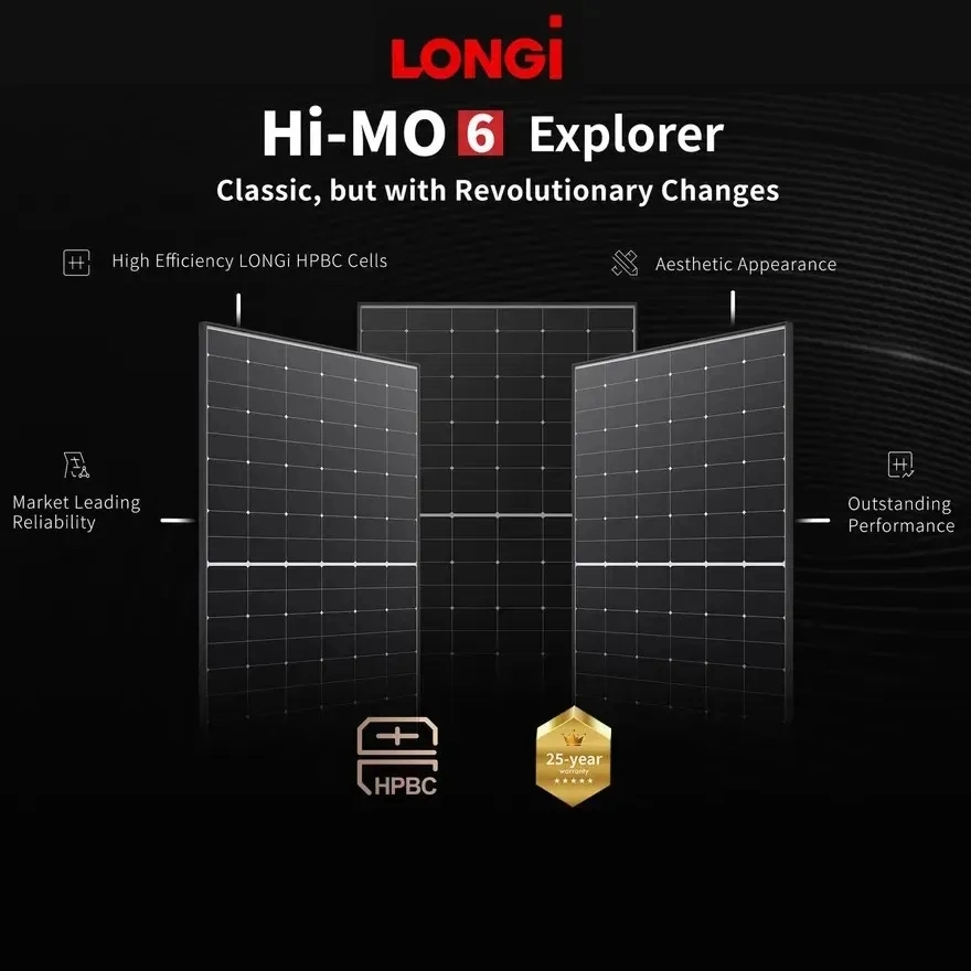 Longi Solar Panel Hi-Mo6 Solar Panels Longi 440W PV Panel