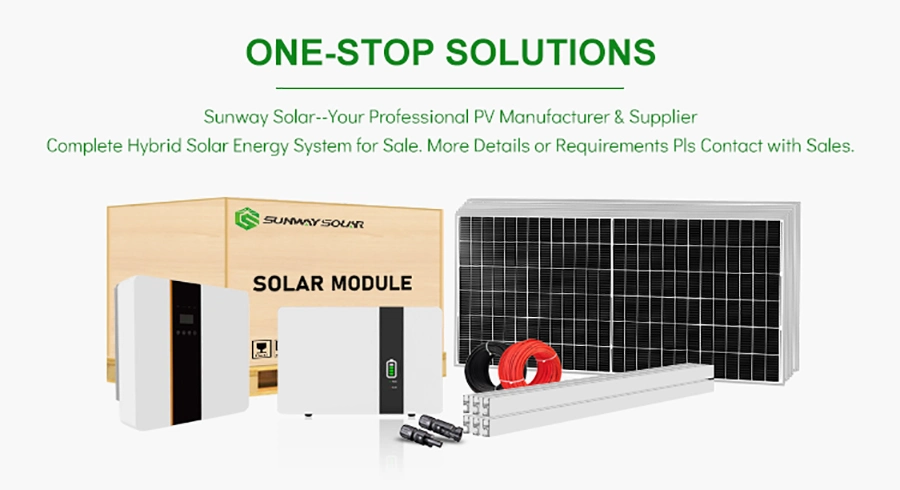 New 30 Years Sunway China Panel for Price Power Solar Factory Swm-4kw-Hy