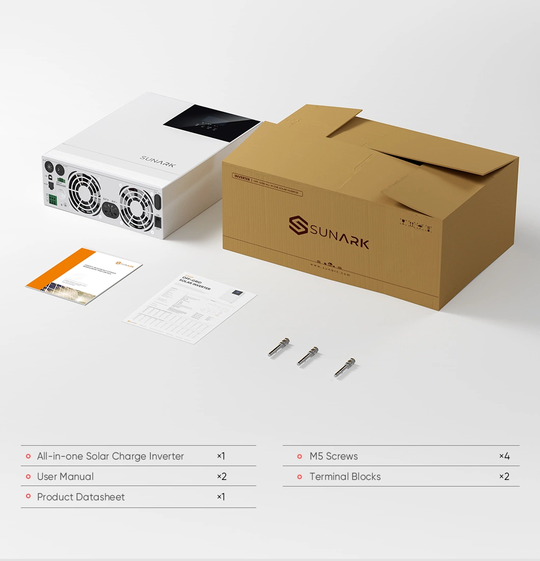 Sunark Inverter 8000W 5kv 8kw 48V off Grid Complete Solar Inverter System