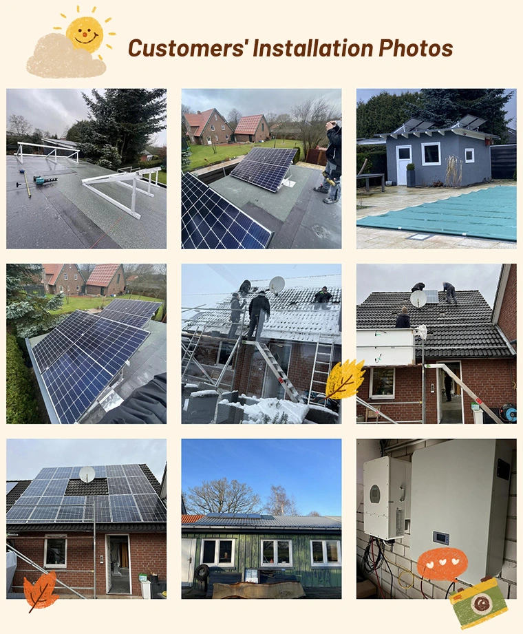 on-Grid Solar System 10kw 30kw Solar Power Solution for Connected Grid