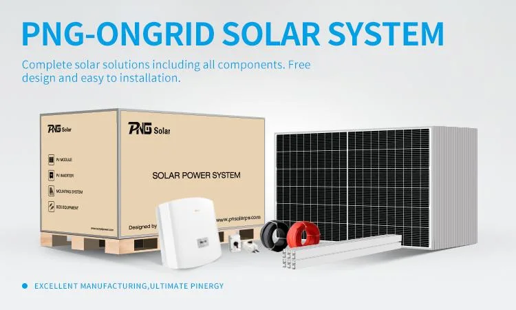 1kw 3kw 4kw 5kw 7kw 10kw on Grid Solar System Home Use Solar Power System with Battery