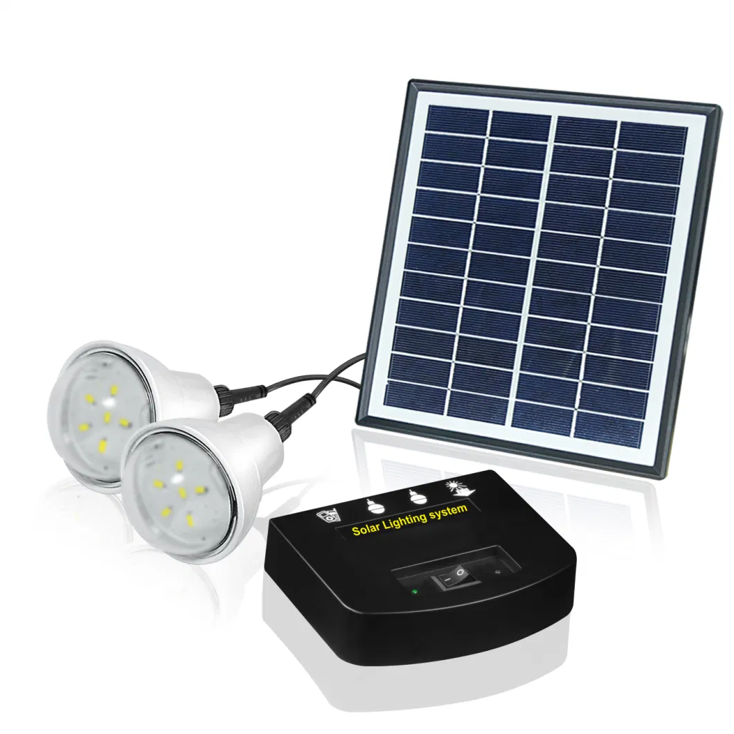 Home Lighting Solar Panel Energy Kit with Phone Charging