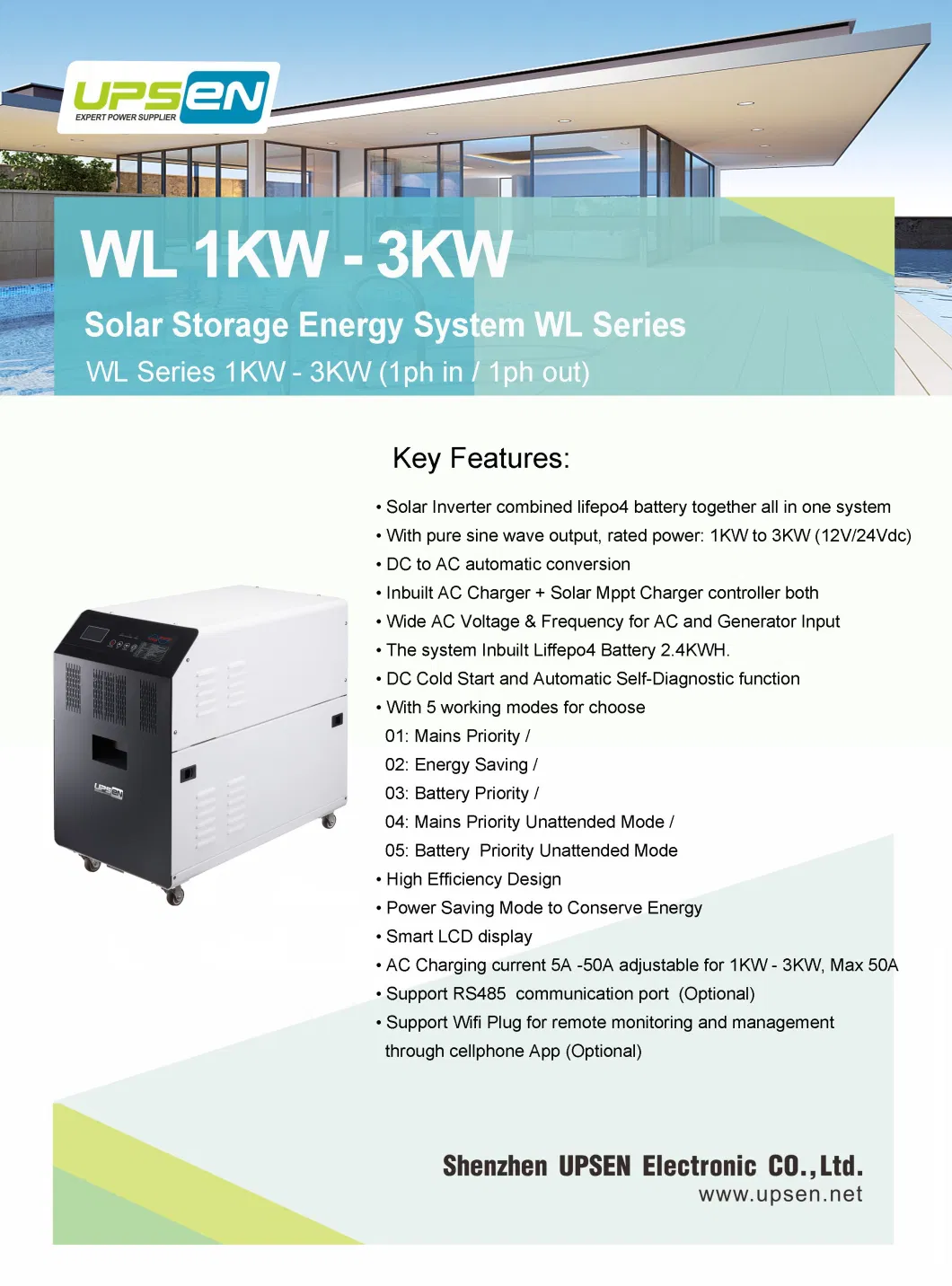 Home Solar Power System 3kw 12V/24V Solar Panel All in One Solar System Product Kits