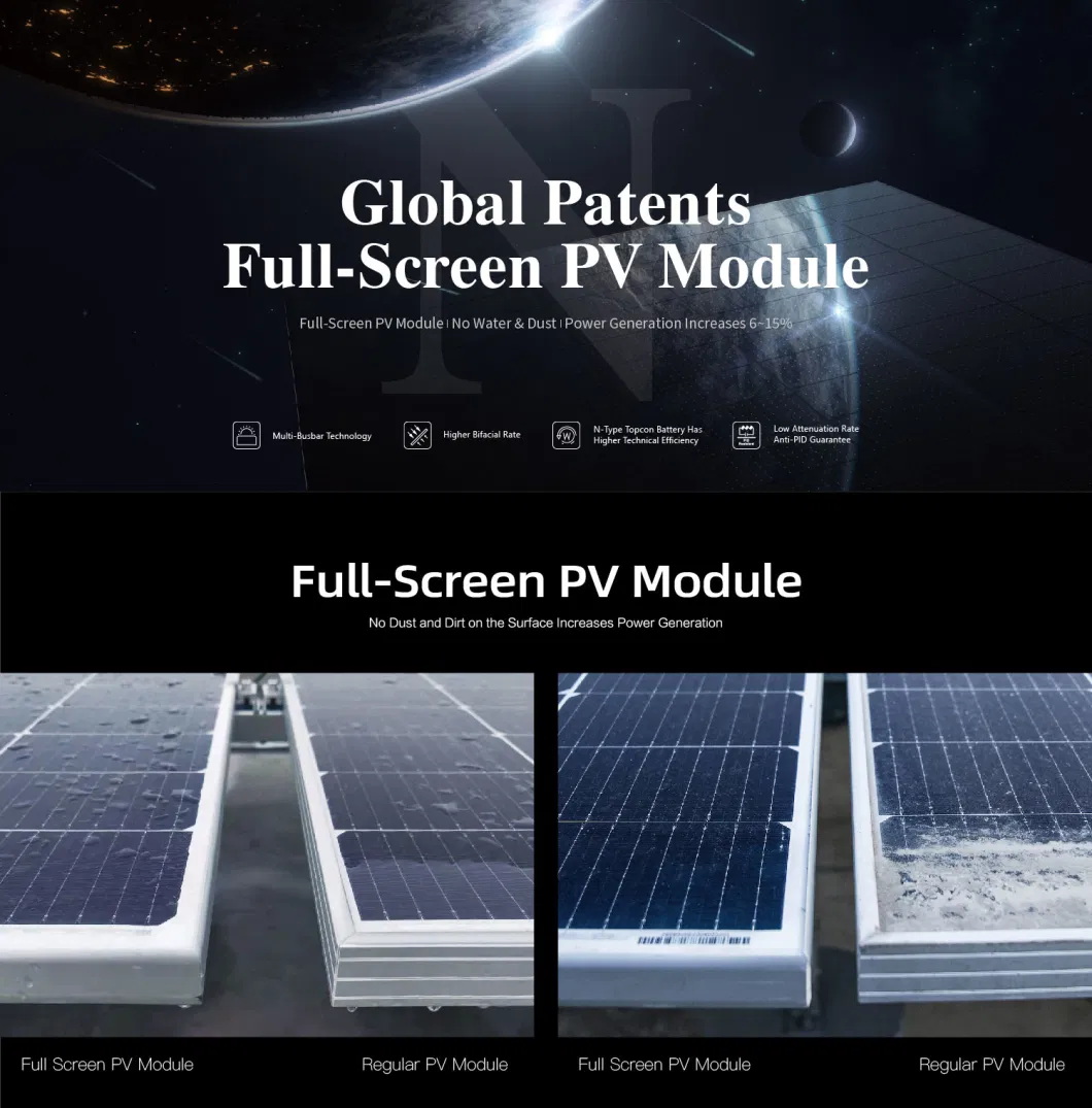 Dah Solar Topcon Half-Cut 470 Watt 480W Full Screen Solar Panels