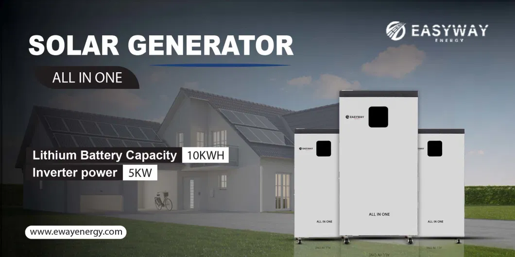 12.5kwh /5kw PV Generator on Grid Hybrid Power Station All in One Solar System Kits /Hybrid Lithium Ess Alternative Energy