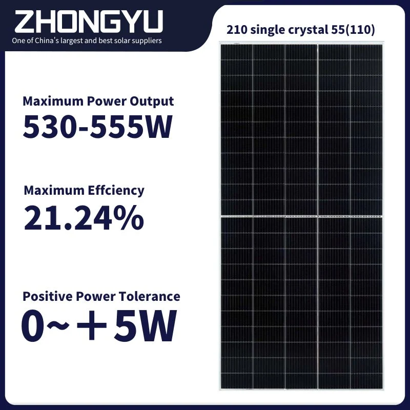 Wholesale 550W Solar Panel Renewable Energy Grid Connected Photovoltaic Power Generation PV Module Monocrystalline Silicon Solar Panels