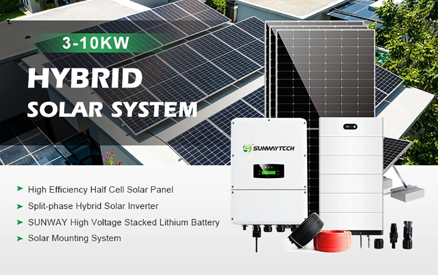 8kw 6kw 50kw Hybrid off Grid Split Phase Inverter Power Complet Home Solar System Inverter 5kw Hybrid